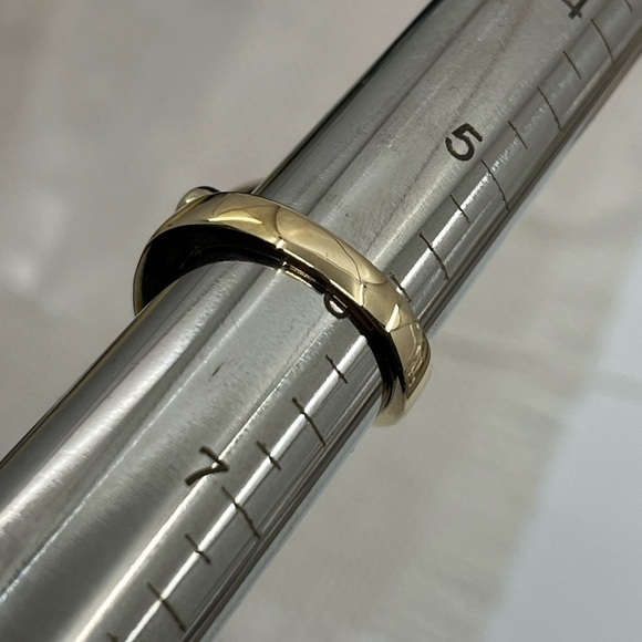 Vintage Estate Ring 925 Gold Tone with Blue Chalcedony and Accent Stones - Picture 11 of 15